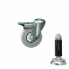 Braked Swivel Castor & Expander for 26.9mm Tube