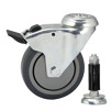 Braked Swivel Castor & Expander for 48.3mm Tube