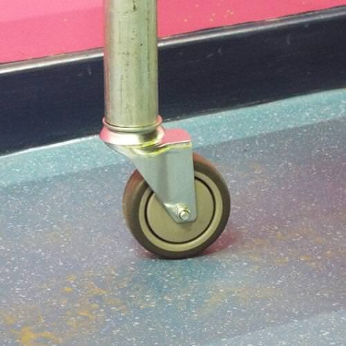 Unbraked Swivel Castor & Expander for 48.3mm Tube