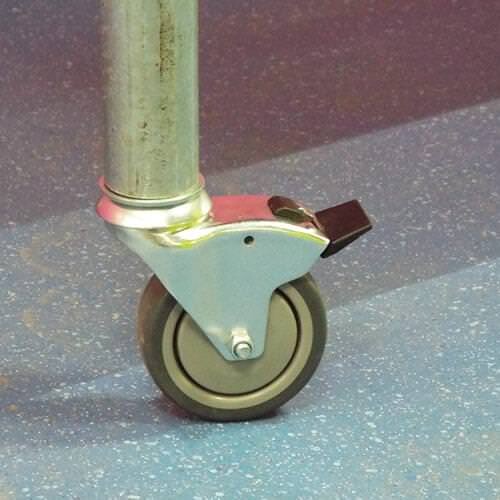 Braked Swivel Castor & Expander for 48.3mm Tube
